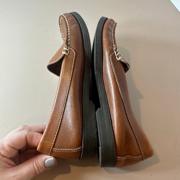 Decoys by Auditions Leather Slip On Loafers Flats 10.5 10.5N Women's Camel Brown - Picture 6 of 12